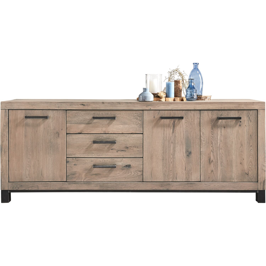 Dressoir HEVANO (207 cm) eikenhout moose