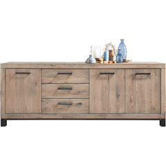 Dressoir HEVANO (207 cm) eikenhout moose