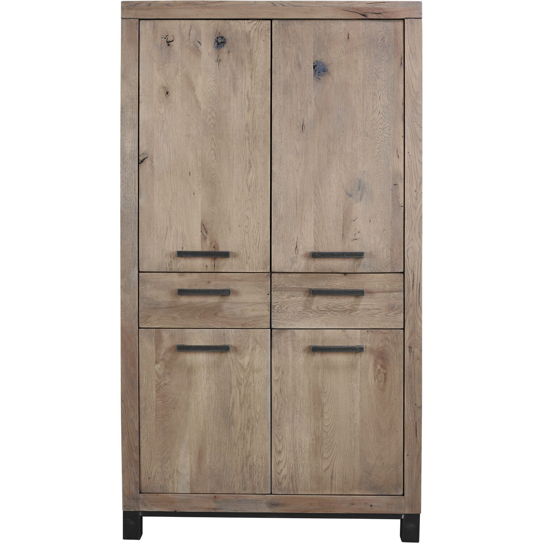 Opbergkast HEVANO (102 CM) eikenhout moose