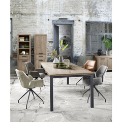 Eettafel Hevano eikenhout 130x80 cm rechthoekig