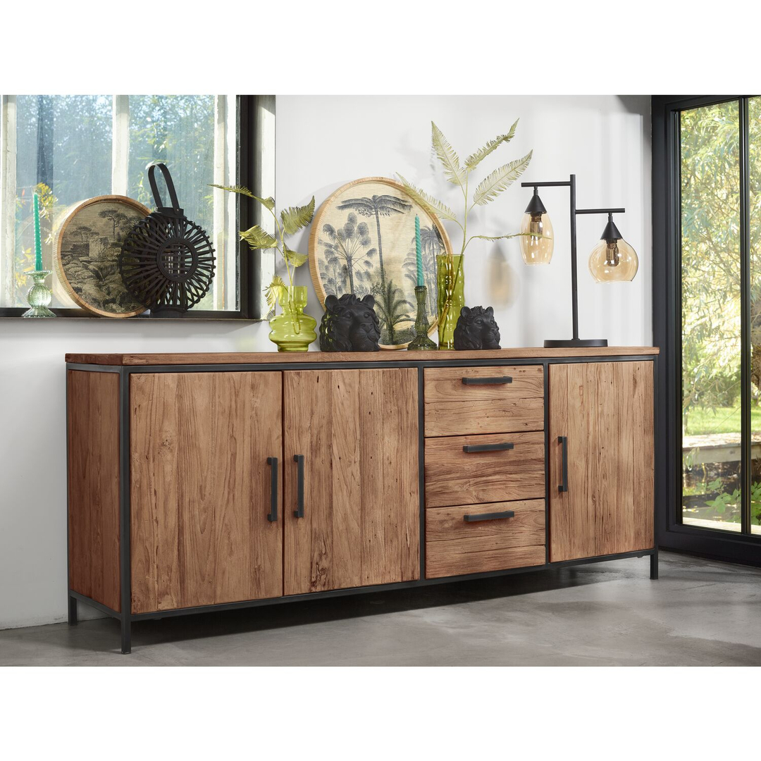 Dressoir ROMARO (195 cm) teakhout mix rough
