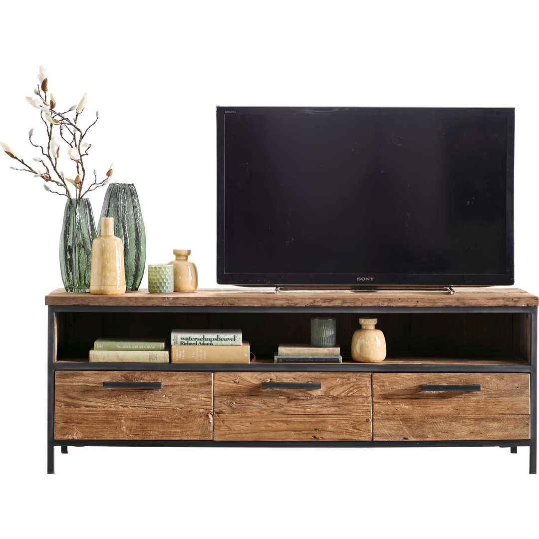 TV-meubel Romaro (147 CM) teakhout mix rough