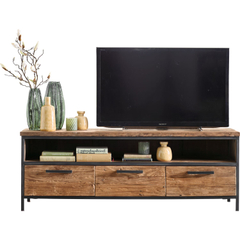 TV-meubel Romaro (147 CM) teakhout mix rough