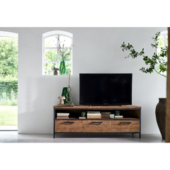 TV-meubel Romaro (147 CM) teakhout mix rough