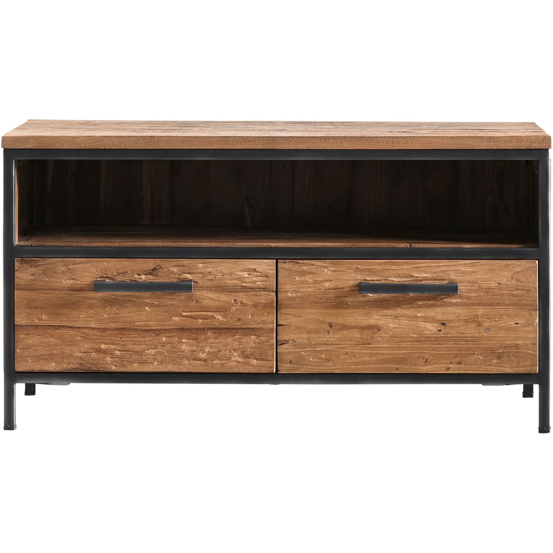 TV-meubel ROMARO (100 CM) teakhout mix rough