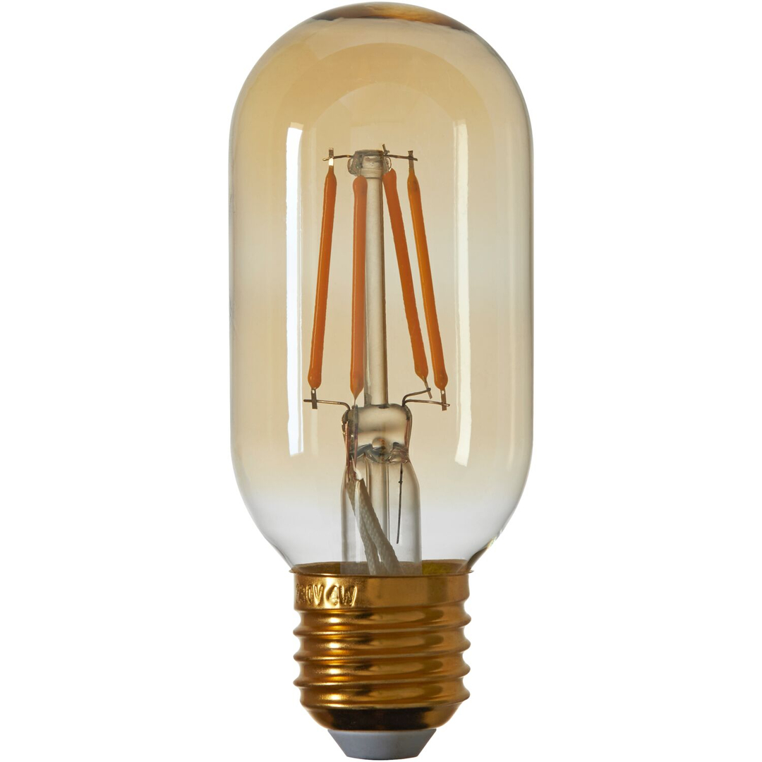 E27 Ledlamp Luce amber 4 Watt 4,5x10 cm staaf