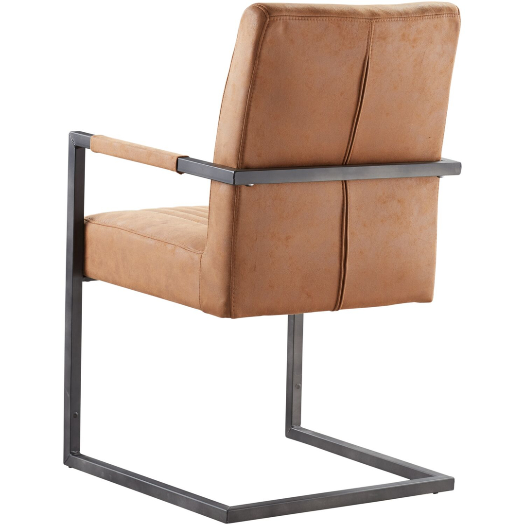 Eetkamerstoel Parantino met armleuning cognac