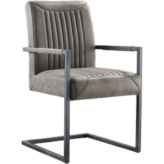 Eetkamerstoel Parantino met armleuning Taupe