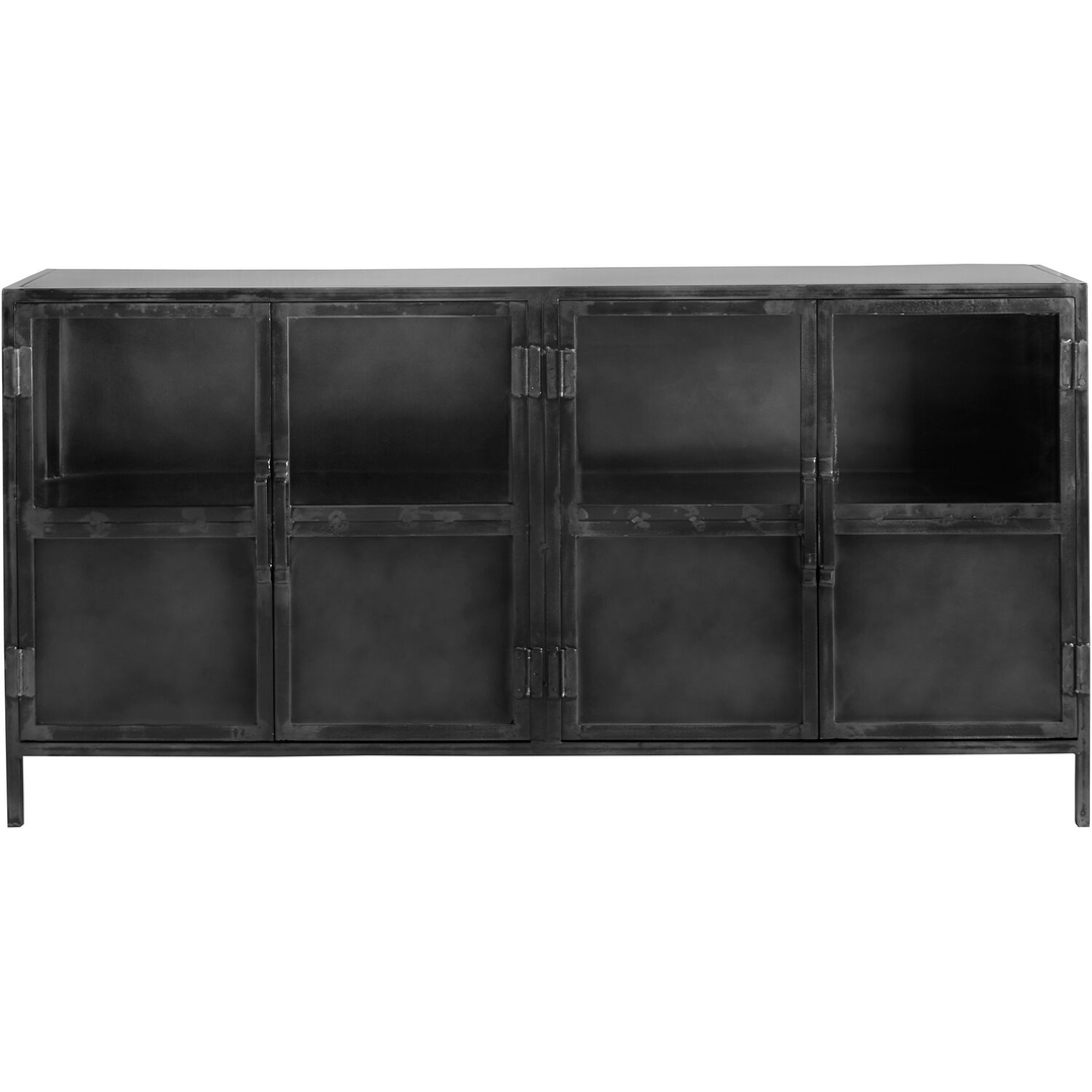 Dressoir CARPINO (180 cm) metaal glas