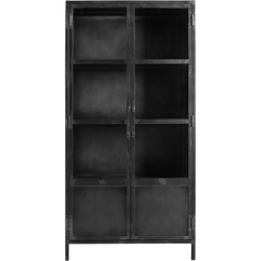 Vitrinekast CARPINO (90 CM) metaal glas