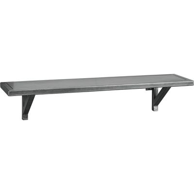 Wandplank Carpino metaal 20x90 cm zwart