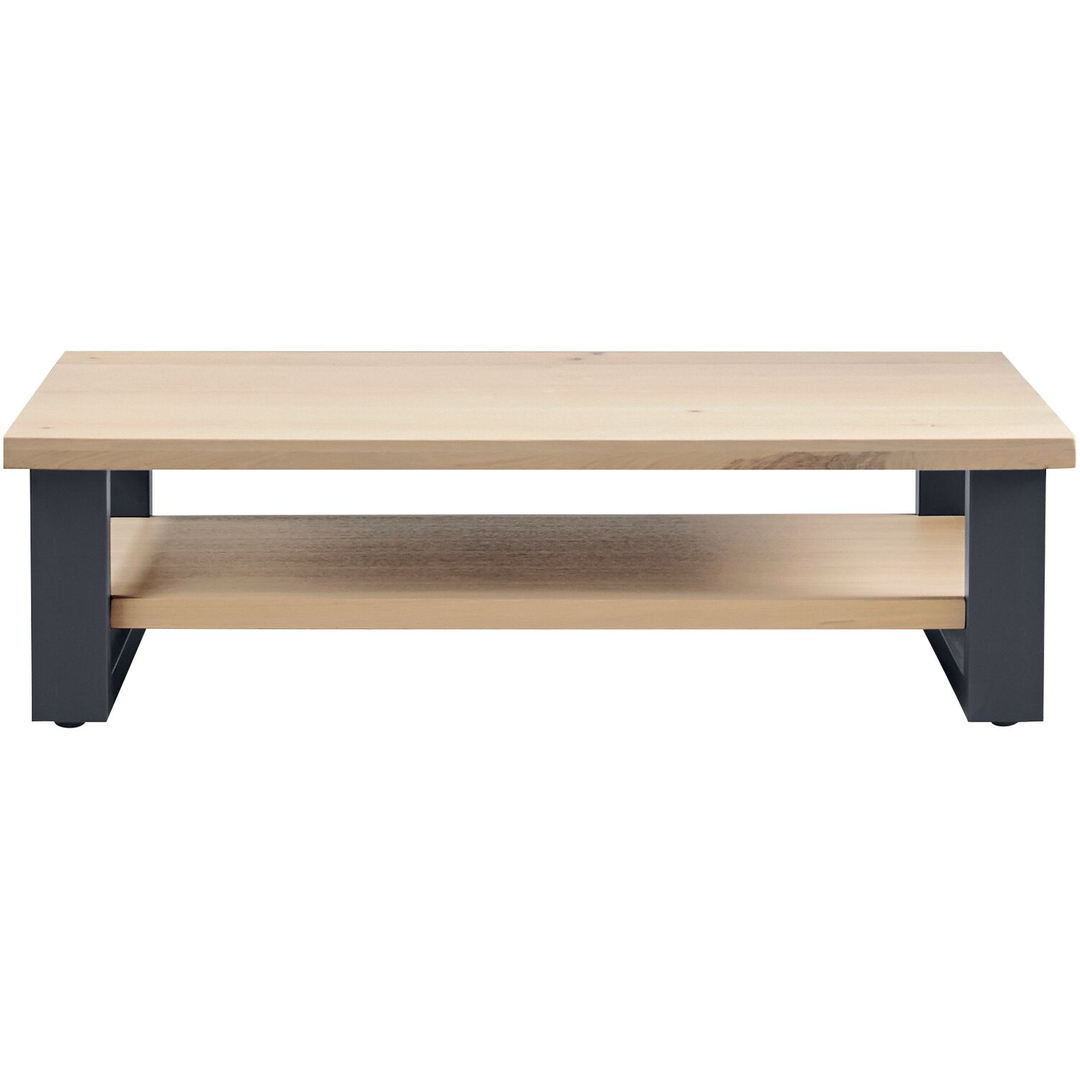 Salontafel VERATO eikenhout 140x70 cm rechthoekig naturel grey