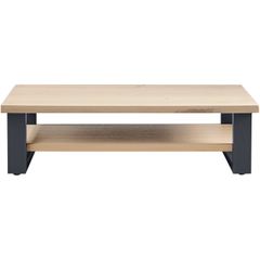Salontafel VERATO eikenhout 140x70 cm rechthoekig naturel grey