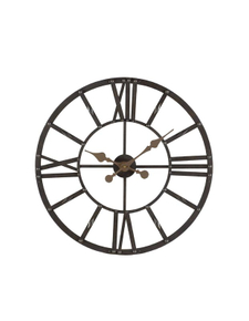 Wandklok Nimar rond 60cm bruin