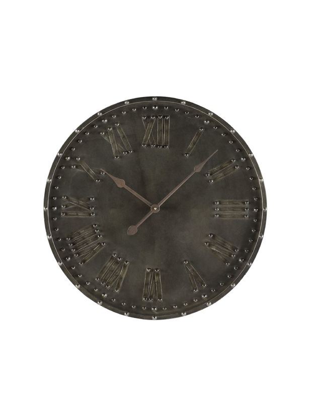 Wandklok Nimar rond 60cm bruin