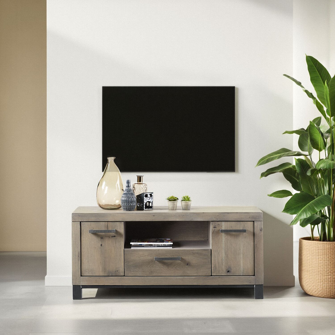 TV-meubel HEVANO (132 CM) eikenhout moose