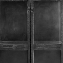 Vitrinekast CARPINO (65 CM) metaal glas