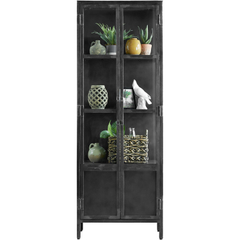 Vitrinekast CARPINO (65 CM) metaal glas