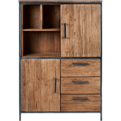 Opbergkast ROMARO (98 CM) teak mix