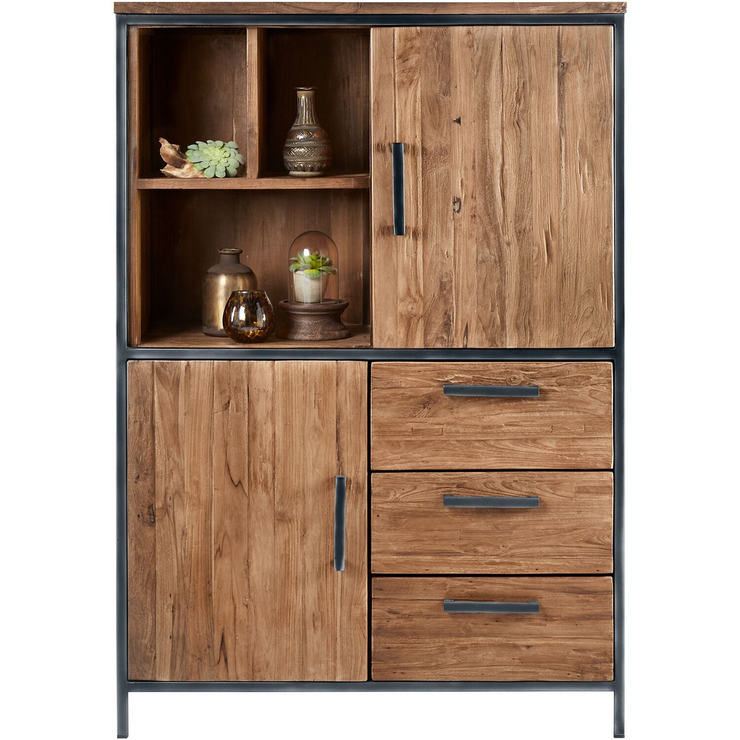 Opbergkast ROMARO (98 CM) teak mix