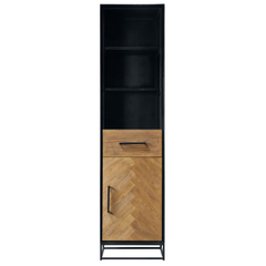 Boekenkast Vinito (49 CM) eiken fineer zwart naturel