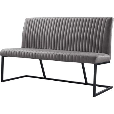 Eetkamerbank Pareda 160 cm grijs