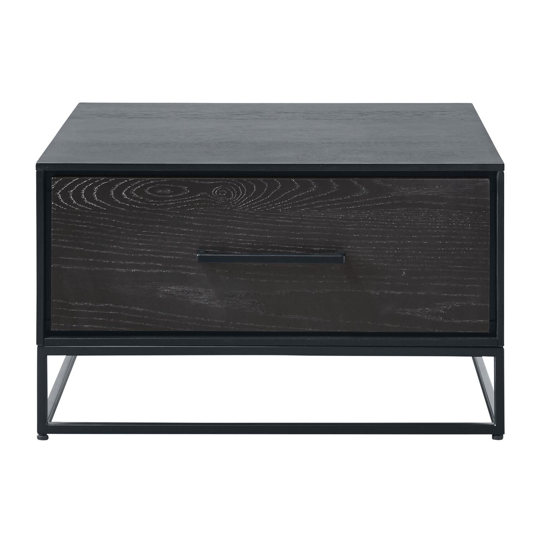 Salontafel Vinito (65 CM) eiken fineer zwart