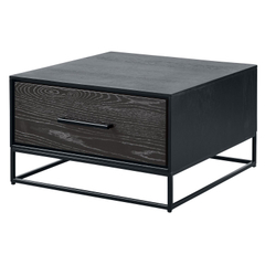Salontafel Vinito (65 CM) eiken fineer zwart