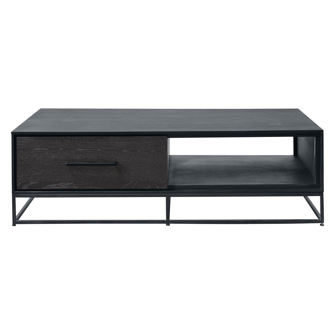 Salontafel Vinito (70 CM) eiken fineer zwart