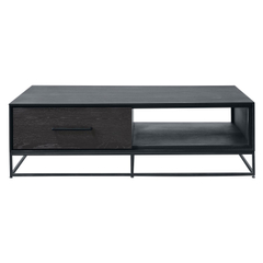 Salontafel Vinito (70 CM) eiken fineer zwart