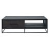 Salontafel Vinito (70 CM) eiken fineer zwart