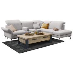 Salontafel Verato eikenhout 70x140 cm rechthoekig natural grey