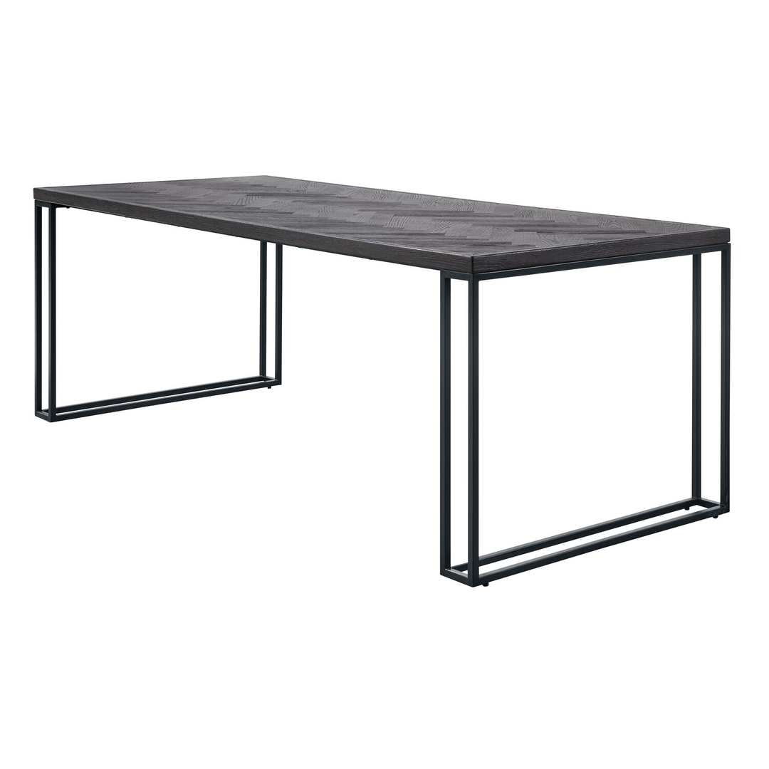 Eettafel Vinito 220x95 eiken fineer zwart