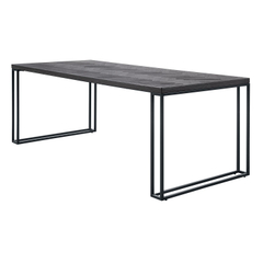 Eettafel Vinito 220x95 eiken fineer zwart