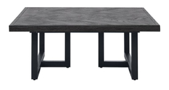 Salontafel Vinito 95x95 eiken fineer zwart