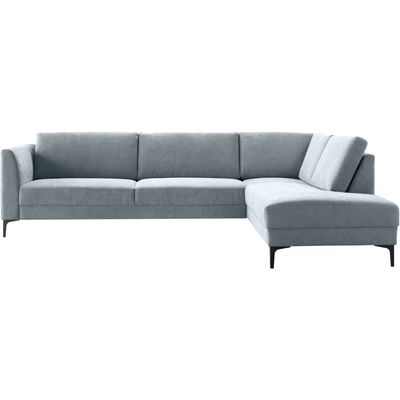 Hoekbank rechts Gulnare lichtgrijs premium comfort