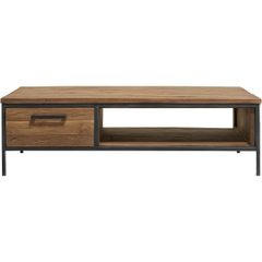 Salontafel Romaro teakhout 135x67 cm rechthoekig mix rough