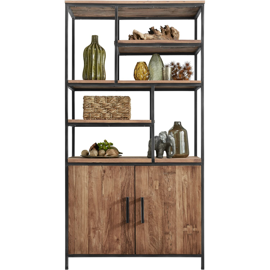 Vakkenkast ROMARO (98 CM) teak mix rough