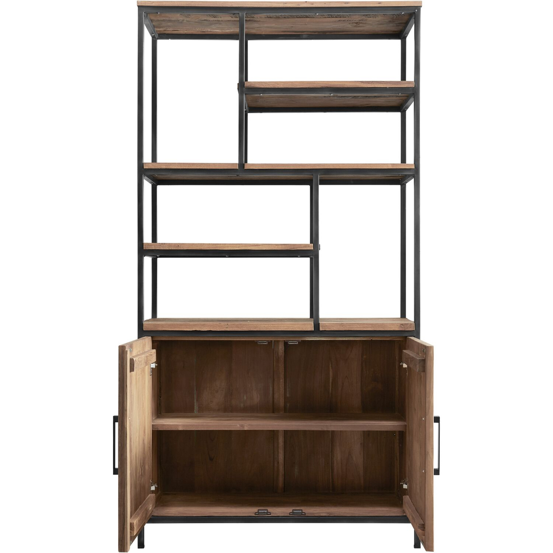 Vakkenkast ROMARO (98 CM) teak mix rough