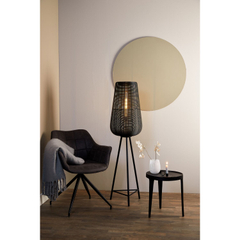 Vloerlamp Barzio mat zwart 1-lichts