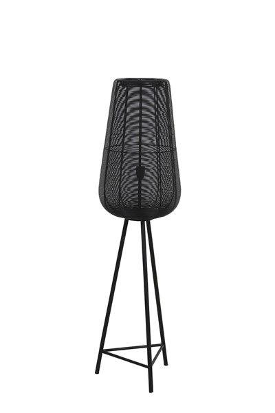Vloerlamp Barzio mat zwart 1-lichts