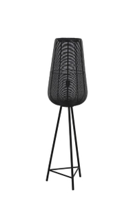 Vloerlamp Barzio mat zwart 1-lichts