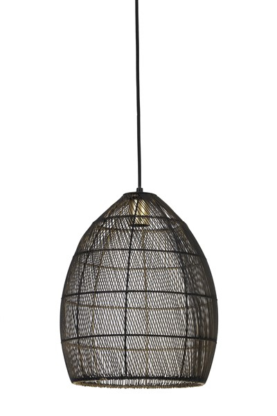 Hanglamp MAROLA zwart goud 37x30 cm