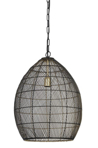 Hanglamp MAROLA zwart goud 53x40 cm