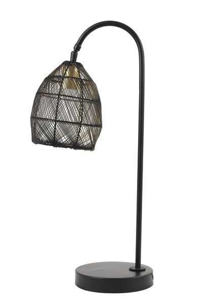 Tafellamp MAROLA zwart goud 60x23 cm