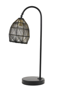 Tafellamp MAROLA zwart goud 60x23 cm