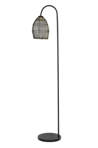 Vloerlamp MAROLA zwart goud 170x34 cm