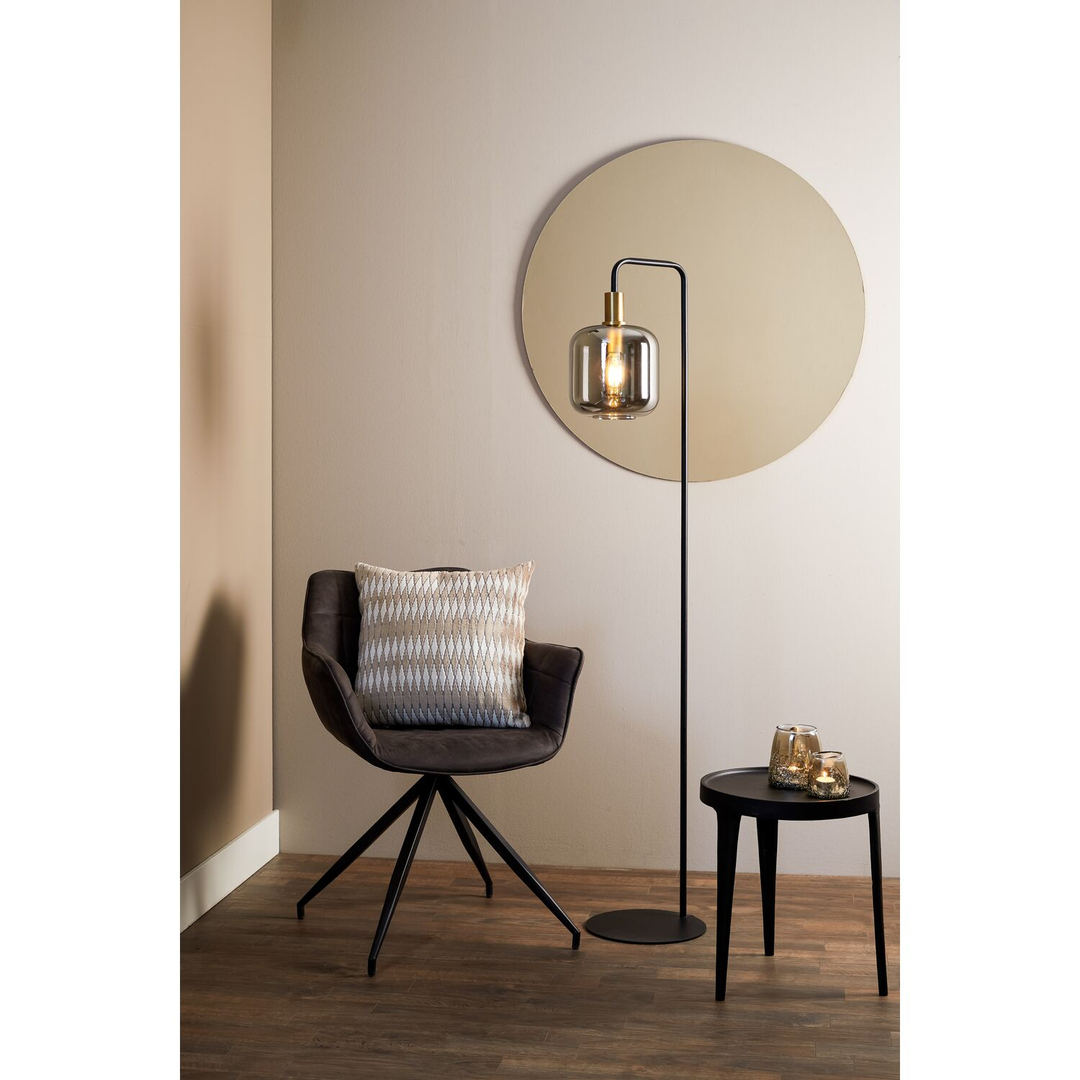 Vloerlamp Peglio smoke antiek brons 1-lichts