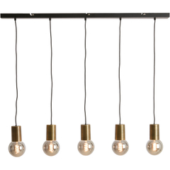 Hanglamp Trecate ruw antiek brons 5-lichts