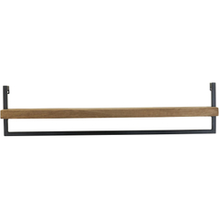 Wandplank Pardal hout metaal 24x100 cm bruin